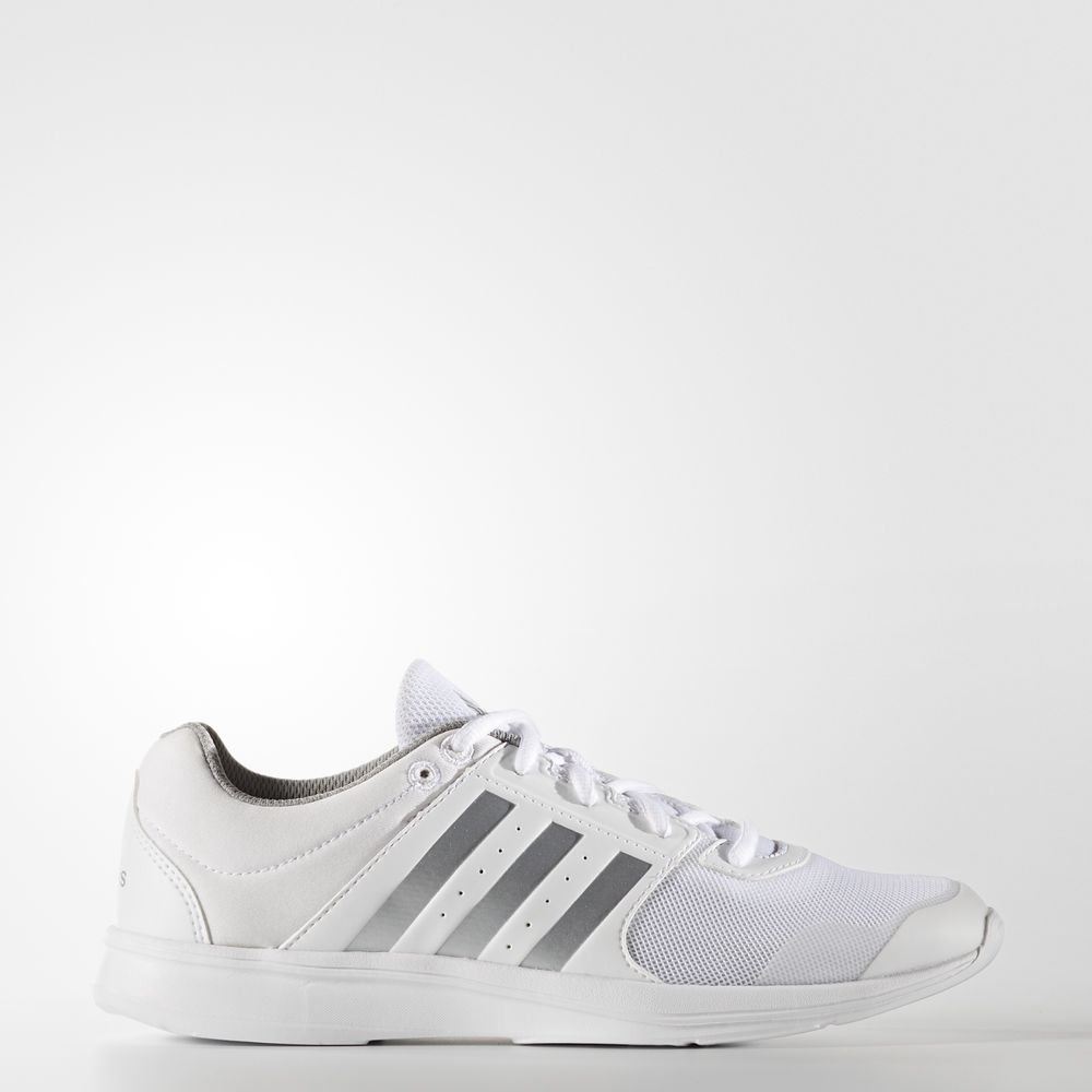 Adidas Essential Fun 2.0 - αθλητικα παπουτσια γυναικεια - Ασπρα/Ασημι Μεταλλικός/Γκρι,Μέγεθος: EU 36